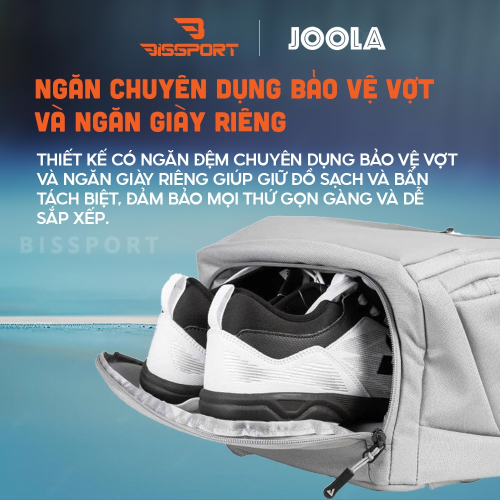 Balo Bóng Bàn & Pickleball JOOLA Vision Backpack Chính Hãng – Đen -  Đa Dụng – Nhẹ, Bền, Nhiều Ngăn Tiện Lợi - Chắc Chắn